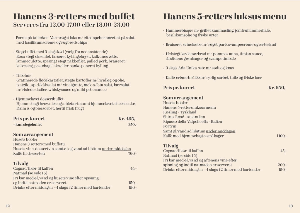 Selskabsmenu 2026-12-13