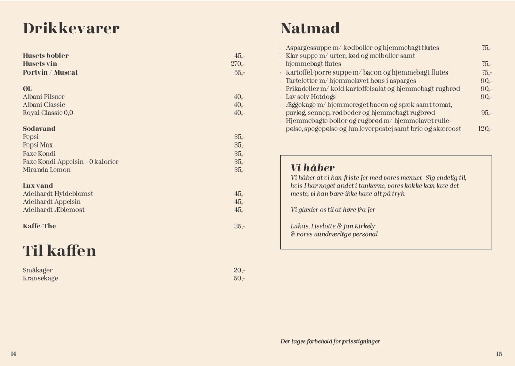 Selskabsmenu 2026-14-15